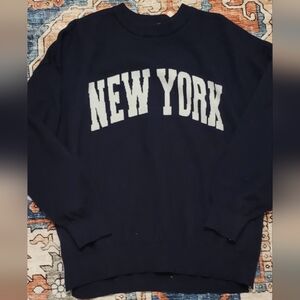 Orange Kiss “New York” Knit Sweater – Navy – Size 2X